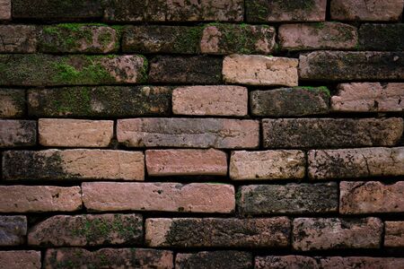 Old brick wall texture backgroundの写真素材