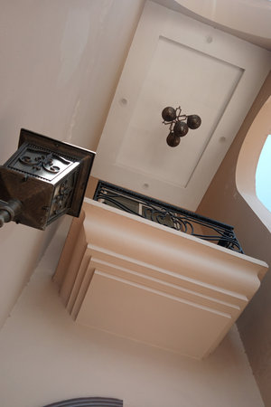 Detail of the interior of a modern building with a beautiful designの写真素材