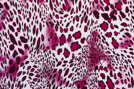 Texture of leopard striped fabric for backgroundの写真素材