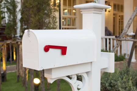 have a mail in your mailbox house の写真素材
