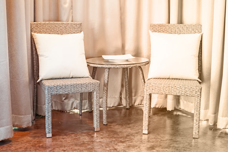 waiting room with two chairsのeditorial素材