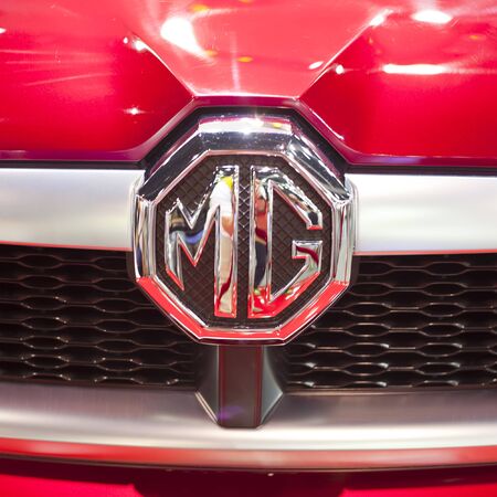 NONTHABURI - DECEMBER 6   MG icon SUV car on display at The 30th Thailand International Motor Expo on December 6, 2013 in Nonthaburi, Thailand のeditorial素材