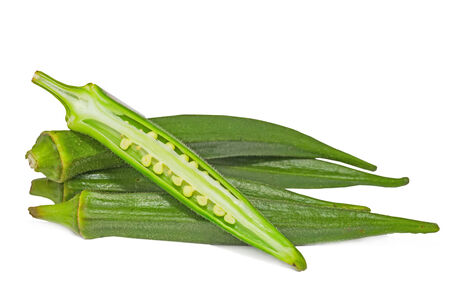 Okra, Ladyâs Fingerの写真素材