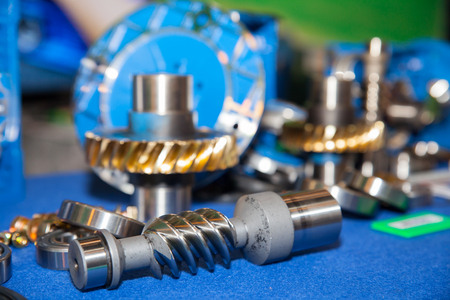 BANGKOK ,THAILAND - MAY 18 Mechanical ratchets in ASEAN s Leading Industrial Machinery and Subcontracting  Exhibition 2014,on May 18, 2014 in Bangkok, Thailand のeditorial素材