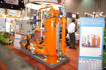 BANGKOK - JUNE 4 : Model set boiler system for factory at Renewable Energy Environmental Technology...
