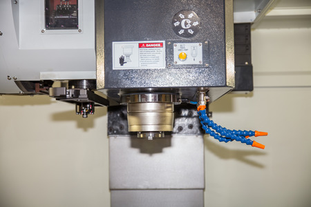 BANGKOK - JUNE 22   CNC milling machine milling heads in metal industry at Manufacturing Expo 2014 on June 22,2014 ,Bangkok, Thailand のeditorial素材
