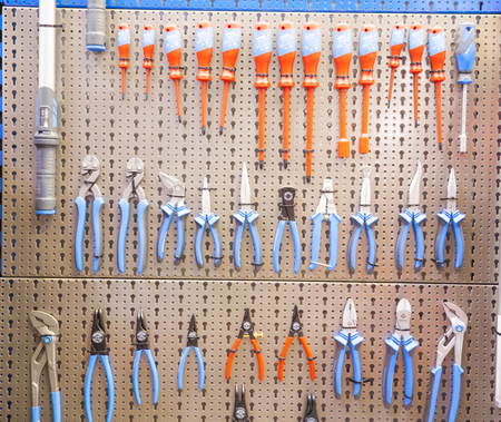 BANGKOK - JUNE 22  Hardware Tool Set at Manufacturing Expo 2014 2014 on June 22,2014 in BITEC ,Bangkok, Thailand のeditorial素材