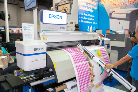 BANGKOK - SEPTEMBER 27 :Epson printer at GASMA PRINT 2014 on Sep 27,2014 in BITEC ,Bangkok,...