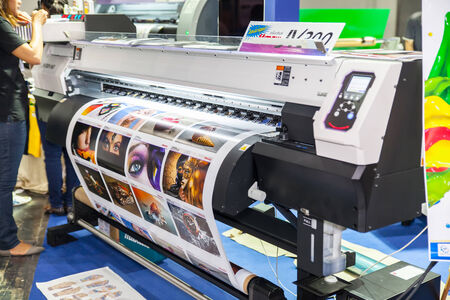 BANGKOK - SEPTEMBER 27 :MIMAKI printer at GASMA PRINT 2014 on Sep 27,2014 in BITEC ,Bangkok,...