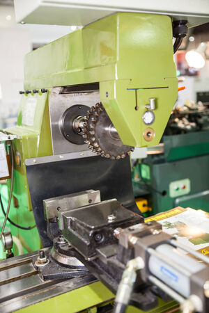 BANGKOK - NOVEMBER 22 :Automatic cutting machine  display at METALEX 2014 on Nov 22,2014 in BITEC ,Bangkok, Thailand.のeditorial素材