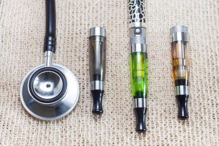 electronic cigarette and stethoscope