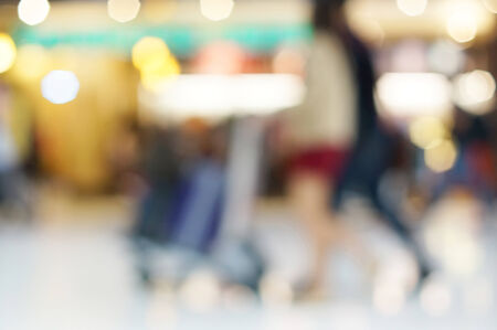 Passengers at the Airport ,Motion blur.の写真素材