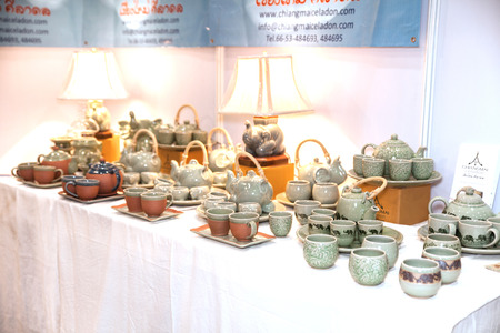 BANGKOK ,THAILAND - JANUARY 31:Terracotta from CELADON  Made in Thailand in Focus 2015, on January 31, 2015 in Bangkok, Thailandのeditorial素材
