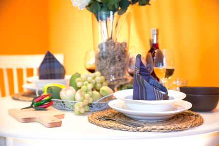 BANGKOK ,THAILAND - JANUARY 31: Show Table setting at Made in Thailand in Focus 2015, on January 31, 2015 in Bangkok, Thailand.のeditorial素材