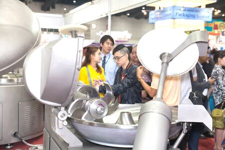 BANGKOK ,THAILAND - FEBRUARY 7: Aluminum food slicer At THAILAND Industrial Fair 2015 And Food Pack...