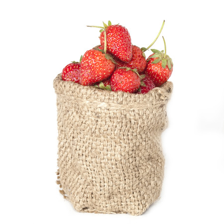 strawberry on white background isolate.の写真素材