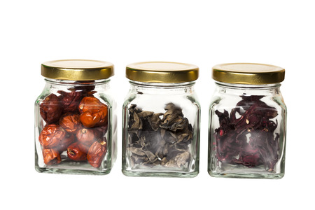 view of the coffee bottle and 
Herb bottleの写真素材