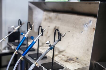 BANGKOK ,THAILAND - MAY 16: Hydrogen welding tool at Intermach-Subcon Thailand 2015, on MAY 16,...