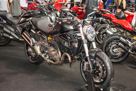 BANGKOK - AUGUST 1 :DUCATI Monster at Big Motor Sale 2015 on Aug 
1,2015 in BITEC ,Bangkok, Thailand.のeditorial素材