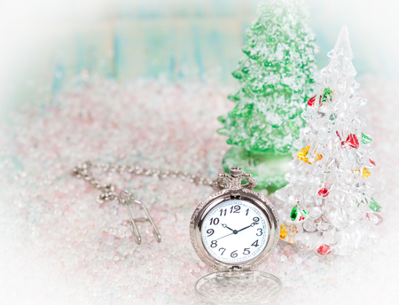 Pocket watch with Christmas theme