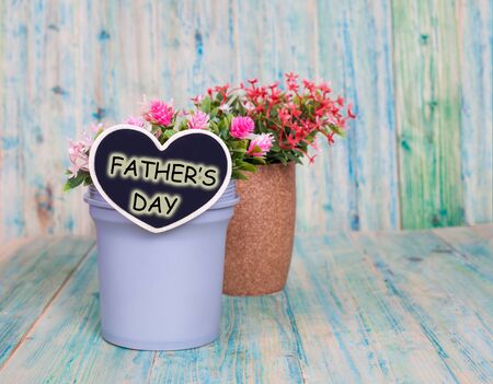 father's day with flower in canの写真素材