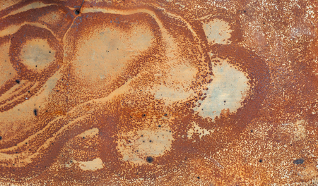 Rust on zinc background