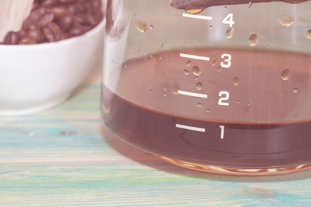 close up Coffee potの写真素材