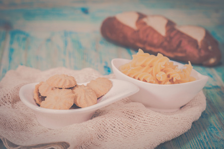 cookies on plateの写真素材