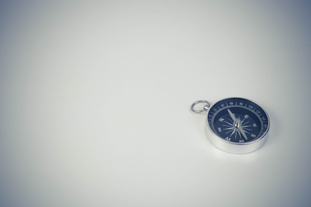 vintage compass on tone color backgroundの写真素材
