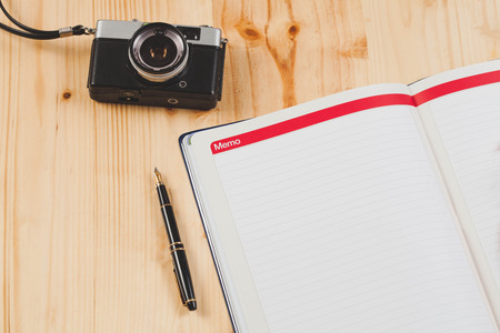 Memo book for travel to the world to find adventure and journey.の写真素材