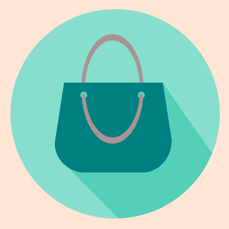 shopping bag flat icon vector illustration .の写真素材