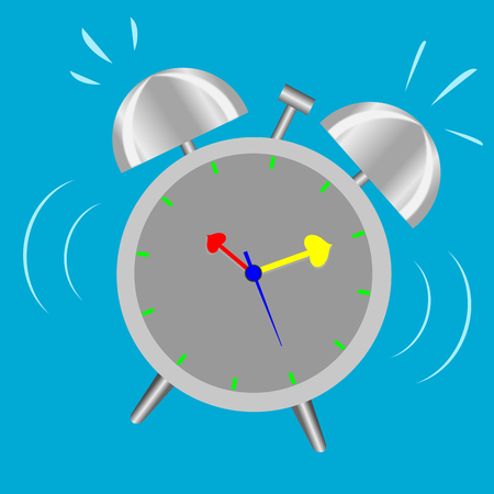 Alarm Clock Wake up action,illustration vector.のイラスト素材