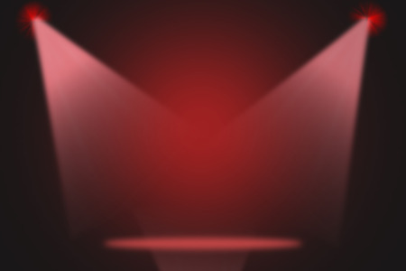 Colorful stage light or concert with smoke.