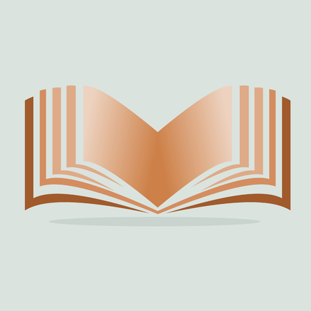 Book signs and symbols flat education concept.のイラスト素材