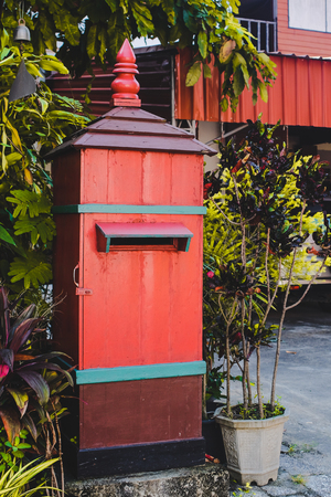 Hand made big mail box at home.の写真素材