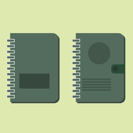 Blank dairy book note ,vector illustration.のイラスト素材