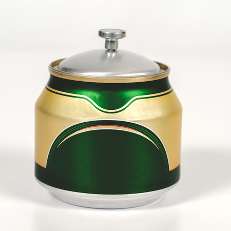 Do it yourself mini pot from can ,handcraft concept.
