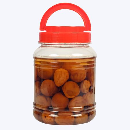 Japanese salt plums, Umeboshi, pickled plumの写真素材