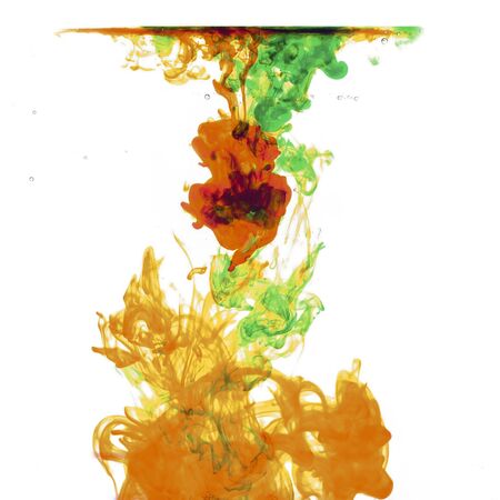 The colorful ink in the water. Abstract. background. Wallpaper. Concept art.の写真素材