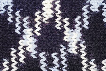 knitted scarves with white woolen threads raster.
