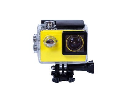 Action camera with housing case, Protection Camera On the sea.の写真素材