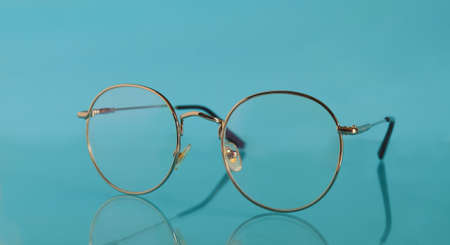 Modern eye glasses  with shiny frame For reading daily life.の写真素材