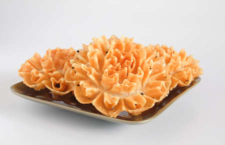 Dokchok , traditional Thai folk dessert consume as a snack.