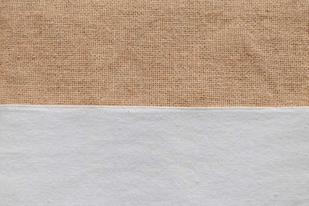 Brown burlap cloth background or sack cloth for packing.の写真素材