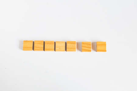 Wood Square or cubes with Copy Space on Background.の写真素材