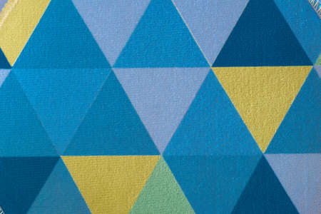 Top view of cotton placemat on white background.