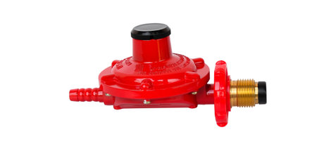 LP Gas Regulator Valve for Cooker, isolated on white backgroundの写真素材