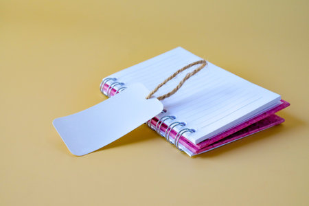 Blank tag sale on book note,sale promotion concept.