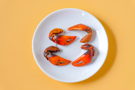 Crab claws ,Seafood fresh tasty food dish delicious gourmet food .