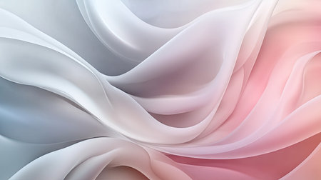 Abstract pattern with smooth curves and soft transitions. Plenty of copy space in the center."の素材